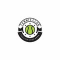 Tennis Club Stamp Logo Design. Tennis Academy Logo