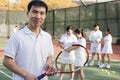 Tennis coach, portrait