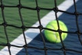 Tennis court with ball Royalty Free Stock Photo