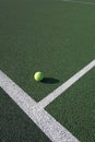 Tennis court and ball Royalty Free Stock Photo