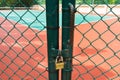 Tennis court closed Royalty Free Stock Photo