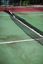 Tennis court in disrepair Royalty Free Stock Photo