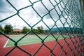 Tennis court fence