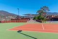 Tennis court at MONA Ã¢â¬â Museum of old an new Art in Hobart, Australia