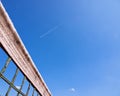 Tennis court net and sky (133) Royalty Free Stock Photo