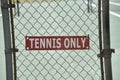 Tennis Court for Singles or Doubles Play