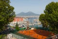 Tennis courts of Circolo Canottieri Napoli club in Naples, Italy