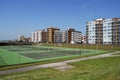 Tennis Courts on Hove seafront. UK Royalty Free Stock Photo