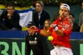 Tennis Davis Cup Austria vs. France Royalty Free Stock Photo
