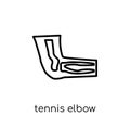 Tennis elbow icon. Trendy modern flat linear vector Tennis elbow