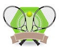 Tennis emblem vector design