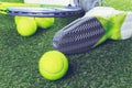 Tennis equipment Royalty Free Stock Photo