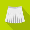 Tennis female skirt icon, flat style Royalty Free Stock Photo