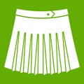 Tennis female skirt icon green