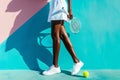 tennis game concept,outdoor activities Royalty Free Stock Photo