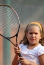 Tennis girl Royalty Free Stock Photo