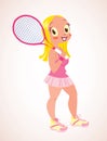 Tennis girl Royalty Free Stock Photo