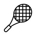 Tennis thin line vector icon Royalty Free Stock Photo