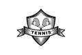tennis label badge logo design.
