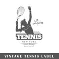 Tennis label template