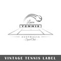 Tennis label template