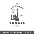 Tennis label template