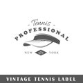 Tennis label template