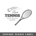 Tennis label template