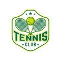 Tennis logo tennis club sports badge template design