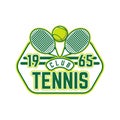 Tennis logo tennis club sports badge template design