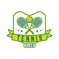 Tennis logo tennis club sports badge template design