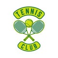 Tennis logo tennis club sports badge template design