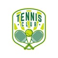 Tennis logo tennis club sports badge template design