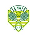 Tennis logo tennis club sports badge template design