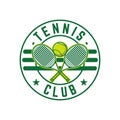 Tennis logo tennis club sports badge template design