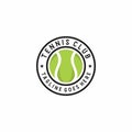 Tennis logo icon design, sport badge template. Vector illustration Royalty Free Stock Photo