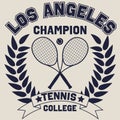 Tennis logo icon design, sports badge template. Vector Royalty Free Stock Photo