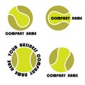 Tennis logo set