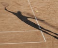 Tennis man shadow