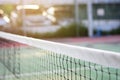 Tennis net on court background Royalty Free Stock Photo