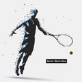 Tennis Player divergent composition