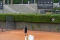 Tennis player on Foro Italico field