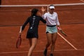 Tennis players Marta Kostyuk R UKR and Elena-Gabriela Ruse ROU in action during their women`s doubles quarter-final match