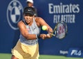 Tennis players Naomi Osaka competeing at the Rogers Cup Toronto Aug. 2019.