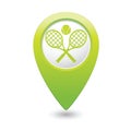 Tennis icon on the map pointer