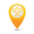 Tennis icon on the map pointer