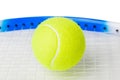 Tennis racket and ball Royalty Free Stock Photo