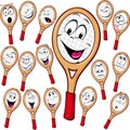 Tennis racket cartoon