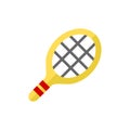 Tennis Racket Icon Flat Design Simple Sport Vector Royalty Free Stock Photo