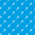 Tennis racket pattern seamless blue Royalty Free Stock Photo